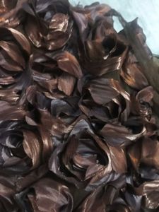 Girl's Brown Floral Party Dress