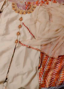 Stylish Kurta with lehenga dupatta