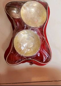 Silver Bowl &amp; Spoon Set (New)