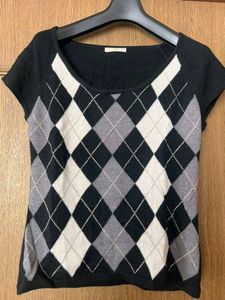 Argyle Patterned Top
