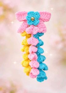 Handmade Crochet Flower Hair Clip