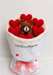 Crocheted Teddy Bear Bouquet