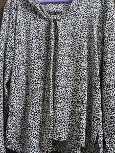 Chic Animal Print Blouse