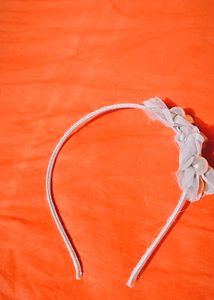 Silver Flower Headband