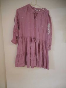 Boho Tiered Embroidered Dress
