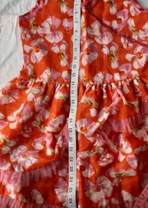 VIBRANT LAYERED SUMMER DRESS ( 8-12 YR GIRLS)