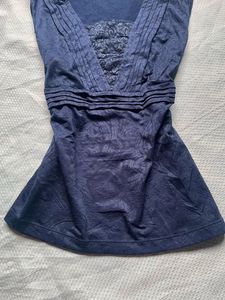 Elegant Navy Blue Top