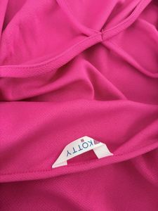 Kotty-Hot Pink Bodycon backless mini dress