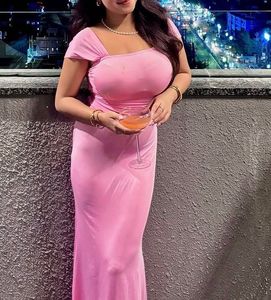 NEWME Elegant Pink Maxi Dress