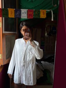 Chic White Oversized Shirt