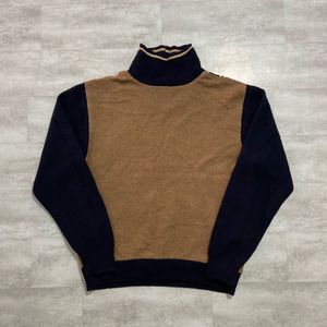 Vintage Striped Turtleneck Sweater