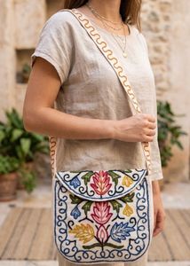 Embroidered Sling Bag