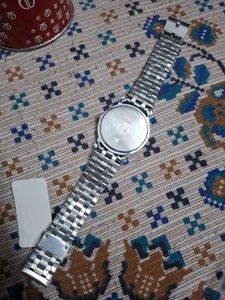 Titan Blue Dial Stainless Steel Watch