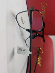 Gunmetal Cartier Eyeglasses with Case