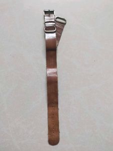 20 mm Brown Leather Watch Strap (Nato)