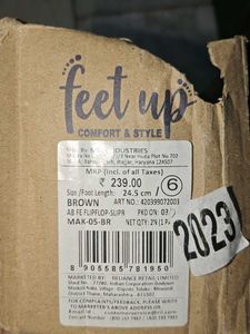 Feet Up Brown Flip Flops