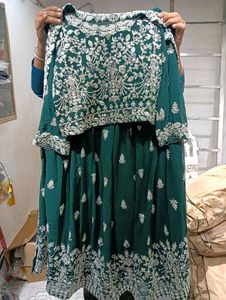Embroidered work Lehenga Choli set (Free size upto