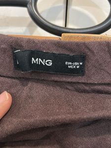 Mango Dark Brown Maxi Skirt