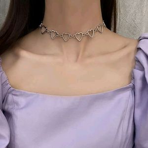 Chic Heart Link Chain Necklace