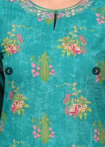 W Green Floral Printed Kurta 💚