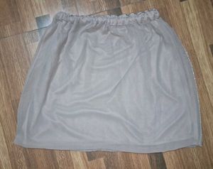 Sparkly Mesh Mini Skirt