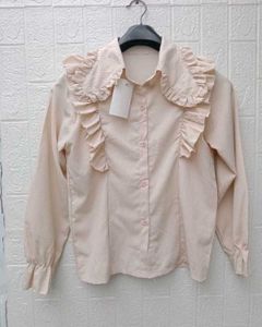 Chic Ruffle Collar Blouse
