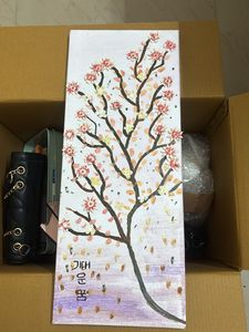 Handmade Cherry Blossom Tree Painting