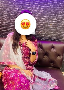 Pretty Printed Purple Color Suit LoSet With Duppat