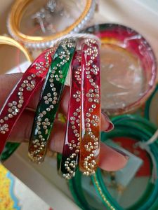 Colorful Beaded Bangles