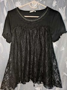 2000s Y2K GOTHIC TIEABLE TOP