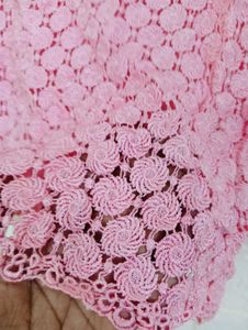 Elegant Pink Crochet Top