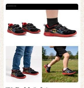 Batman Black &amp; Red Kids Shoes