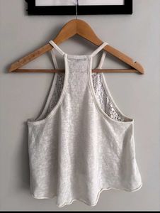 Crochet Lace Halter Neck Top