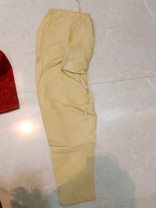 Men's Red Embroidered Kurta Set