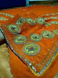 SALE!! heavy handwork  saree