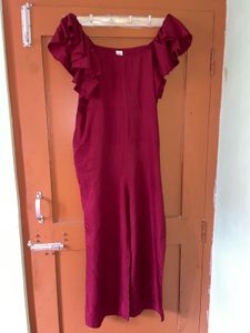 Stylish Red Jumpsuit