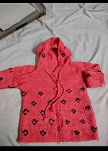[Unisex] handmade Adorable Pink Knit Sweater