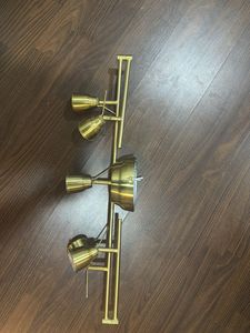 Vintage Brass Track Lighting Fixture