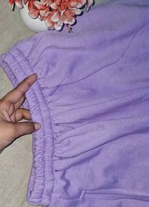 Lavender track pants