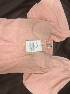 Blush Pink Ruffled Sleeve Top