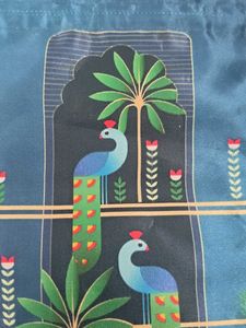 Peacock Print Potli Bag