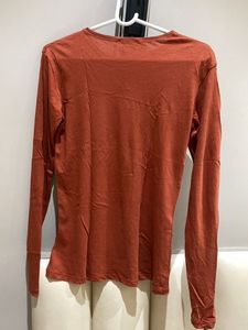Zara Rust Orange Long Sleeve T-Shirt