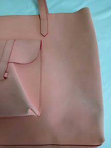 DressBerry Peach Coloured Tote Bag