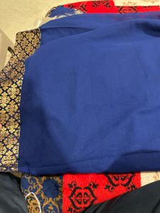 Beautiful Blue &amp; Gold Saree