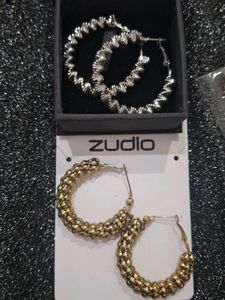 Chunky Hoop Earrings Set