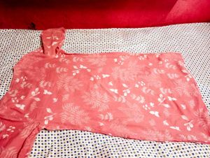 Pink Floral Printed Kurta