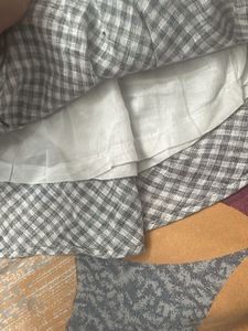 Cute Grey Gingham Dress