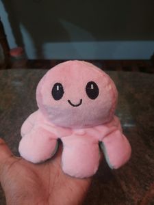 Reversible Mood Changing octopus Soft Toy.