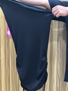 Chic Black Ruched Dress
