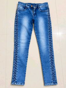 Girls Denim Jacket and  Jeans Set